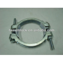 Double bolt pipe clamp